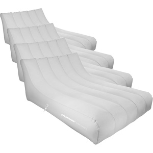 image:imageSWIMLINE Original Cloud Chaise XL Pool Lake Float Lounger Raft for Adults amp Kids  Comfortable Fabric Foam Texture for Floating amp Backyard Lounging  Connect Multi Floats with Bungees Pack of 4