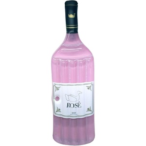 image:imageSwimline Inflatable Rose Wine Bottle Float for Swimming Pool Pink 2 Pack