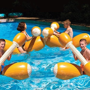image:imageSwimline Log Flume Joust Set Action Inflatable for Swimming Pools 2 Set