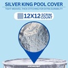 image:imageSWIMLINE Super Guard Above Ground Winter Pool Cover for 18x33 Ft Oval PoolsDeluxe Pro Silver