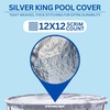 image:imageSWIMLINE Super Guard Above Ground Winter Pool Cover for 18x33 Ft Oval PoolsDeluxe Pro Silver
