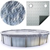 image:imageSWIMLINE Super Guard Above Ground Winter Pool Cover for 18x33 Ft Oval PoolsDeluxe Pro Silver