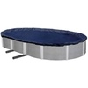 image:imageSWIMLINE Super Guard Above Ground Winter Pool Cover for 18x33 Ft Oval PoolsLeaf Net Black
