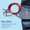 image:imageSWIMLINE Super Guard Above Ground Winter Pool Cover for 18x33 Ft Oval PoolsLeaf Net Black