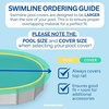 image:imageSWIMLINE Super Guard Above Ground Winter Pool Cover for 18x33 Ft Oval PoolsProfessional Green