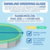 image:imageSWIMLINE HYDROTOOLS Super Guard Heavy Duty Pool Cover For Above Ground Swimming Pools 34 FT Cover  Blue  Black  Winch amp Cable Included  UV Protected For 30 FT Round Pools  PCO834