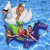 image:imageSwimline Animal Kingdom Extra Large Swimming Pool Floats Combo Value Pack Swan and Seadragon