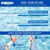 image:imageSwimline HYDROTOOLS 8356M 3Piece Telescopic Pole 5 To 15 Feet Adjustable Telepole For Swimming Pool Cleaning Skimmer Nets Vacuum Heads amp Brushes StepUp Anodized Aluminum W Strong Grip amp LockClassic 6 to 11 FT