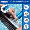 image:imageSwimline HYDROTOOLS 8356M 3Piece Telescopic Pole 5 To 15 Feet Adjustable Telepole For Swimming Pool Cleaning Skimmer Nets Vacuum Heads amp Brushes StepUp Anodized Aluminum W Strong Grip amp LockClassic 6 to 11 FT