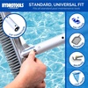image:imageSwimline HYDROTOOLS 8356M 3Piece Telescopic Pole 5 To 15 Feet Adjustable Telepole For Swimming Pool Cleaning Skimmer Nets Vacuum Heads amp Brushes StepUp Anodized Aluminum W Strong Grip amp LockClassic 4 to 12 FT