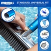 image:imageSwimline HYDROTOOLS 8356M 3Piece Telescopic Pole 5 To 15 Feet Adjustable Telepole For Swimming Pool Cleaning Skimmer Nets Vacuum Heads amp Brushes StepUp Anodized Aluminum W Strong Grip amp LockClassic 5 to 15 FT