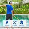 image:imageSwimline HYDROTOOLS 8356M 3Piece Telescopic Pole 5 To 15 Feet Adjustable Telepole For Swimming Pool Cleaning Skimmer Nets Vacuum Heads amp Brushes StepUp Anodized Aluminum W Strong Grip amp LockProfessional Fiberglass 8 to 16 FT
