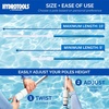 image:imageSwimline HYDROTOOLS 8356M 3Piece Telescopic Pole 5 To 15 Feet Adjustable Telepole For Swimming Pool Cleaning Skimmer Nets Vacuum Heads amp Brushes StepUp Anodized Aluminum W Strong Grip amp LockClassic 5 to 15 FT