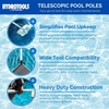 image:imageSwimline HYDROTOOLS 8356M 3Piece Telescopic Pole 5 To 15 Feet Adjustable Telepole For Swimming Pool Cleaning Skimmer Nets Vacuum Heads amp Brushes StepUp Anodized Aluminum W Strong Grip amp LockPremium Thick 6 to 12 FT