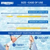 image:imageSwimline HYDROTOOLS 8356M 3Piece Telescopic Pole 5 To 15 Feet Adjustable Telepole For Swimming Pool Cleaning Skimmer Nets Vacuum Heads amp Brushes StepUp Anodized Aluminum W Strong Grip amp LockProfessional Fiberglass 8 to 16 FT