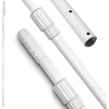 image:imageSwimline HYDROTOOLS 8356M 3Piece Telescopic Pole 5 To 15 Feet Adjustable Telepole For Swimming Pool Cleaning Skimmer Nets Vacuum Heads amp Brushes StepUp Anodized Aluminum W Strong Grip amp LockPremium Thick 6 to 12 FT